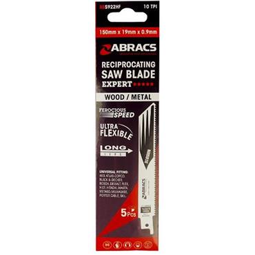 Abracs Recip Blades 150mm Multi 5 Pack