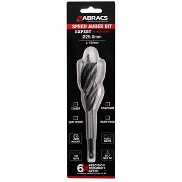 Abracs Speed Auger Bit 25mm