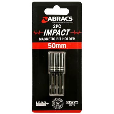 Abracs 50mm Magnetic Bit Holder 2 Pack