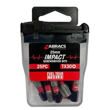 Abracs Impact S/D Bit 25mm 25 Pack
