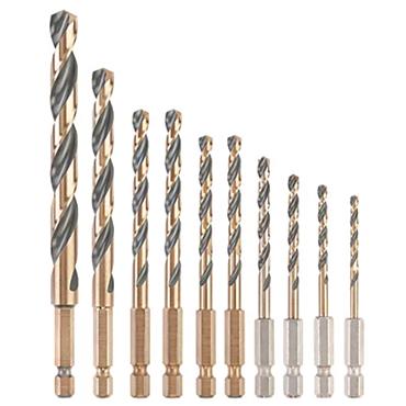 Dewalt Black & Gold Hex Drill Bit Set 3-10mm