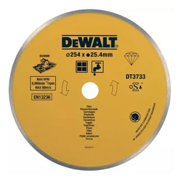 Dewalt Wet Tile Cutting 250mm x 25.4 DT3733-X