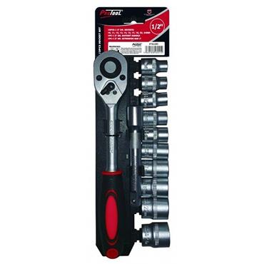 PTSS1005 PROTOOL 1/2" SOCKET SET ON RAIL