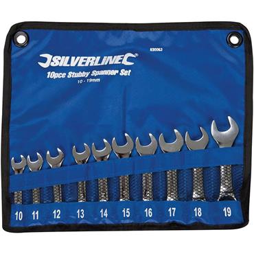 10PC STUB SPANNER SET 10-19MM 630063