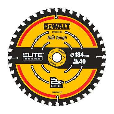 DT10303-QZ DEWALT ELITE SAW BLADE 184X16X40T