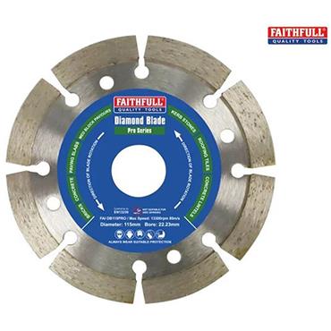 Faithfull Diamond Blade Professional 115 X 22