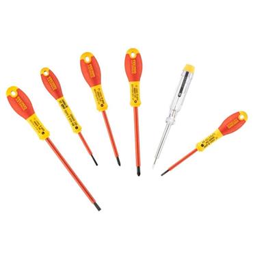 STA065443 STANLEY 6PCE INSULATED SCREWDRIVER
