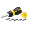 STA066358 STANLEY STUBBY MULTIBIT SCREWDRIVER