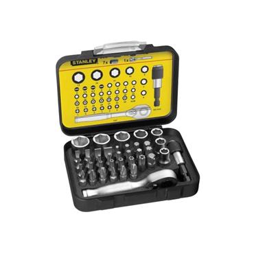 Stanley Ratchet Set 1/4 Inch Drive 39 Piece