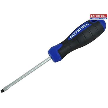 Faithfull Soft Grip Screwdriver Flared 75mm