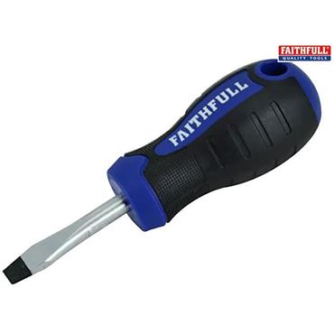 Faithfull Stubby Screwdriver Flared 6.5mm