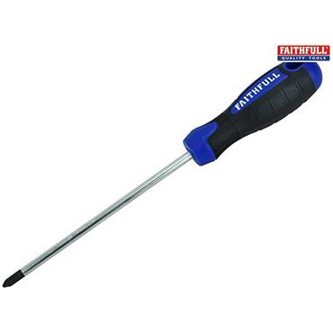 Faithfull Soft Grip Screwdriver 2Ph X 150mm