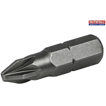 Faithfull Pozi Titanium Bit 2 X 25mm