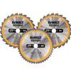 Dt1963-Qz Circular Saw Blade Set 250mm 3 Pack
