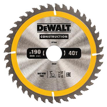 Dewalt Dt1945-Qz Circ Saw Blade 40T 190X30mm