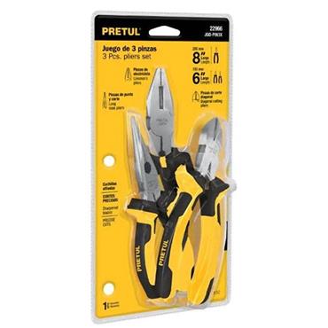 PRETUL PLIERS COMFY GRIP SET OF 3 TP22966