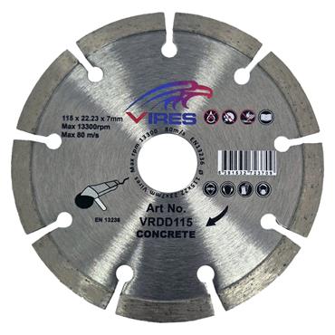 Vires Diamond Disc 115mm Segmented VRDD115