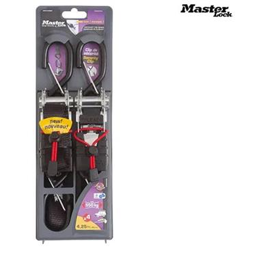 Masterlock Ratchet Tiedown With Hooks 2X4.25m