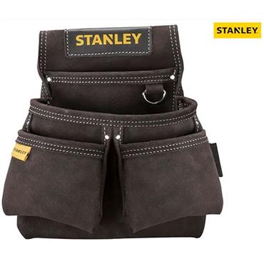 Stanley Leather Double Pocket Nail Pouch