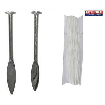 Faithfull Line Pins Twin Pack