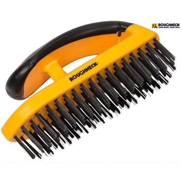 Roughneck Block Wire Brush W/ Handle