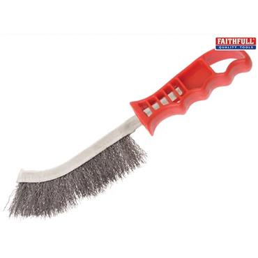 Faithfull Wire Brush Red Handle