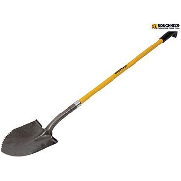 Roughneck Long Handle Shovel Serrated Edge