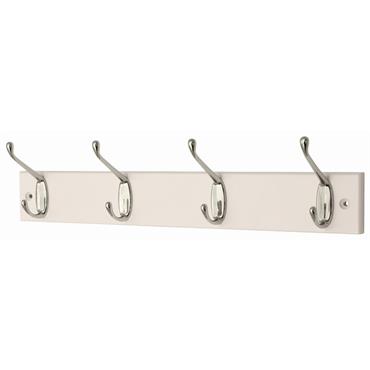 Securit Wood 4 Hook White