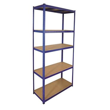 Blackspur 5 Tier Metal Shelving Unit 2.2m
