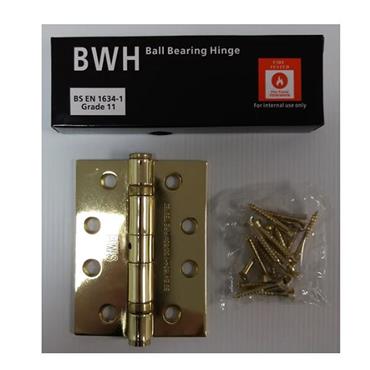 Bwh Brass 1 Hour Fire Door Hinge 4"