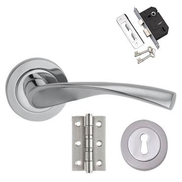 Fortessa Verto Privacy Satin Nickel Box Set
