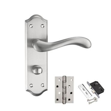 Versailles Privacy Satin Chrome Box Set