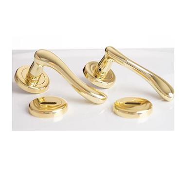 Lever On Rose Brass With Escutcheon