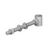 Gate Hang To Bolt Metal Bottom 300mm