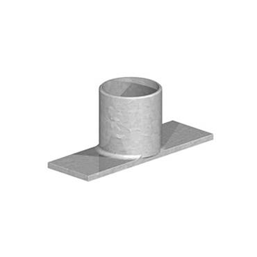 Concrete-In Gate Hanger Metal Gate