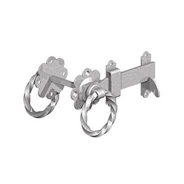 Gm Galvanised Twisted Ring Gate Latch 6"