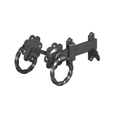 Gm Twisted Ring Gate Latch Black 6"