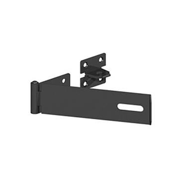 Safety Pattern Hasp & Staple Black 4"