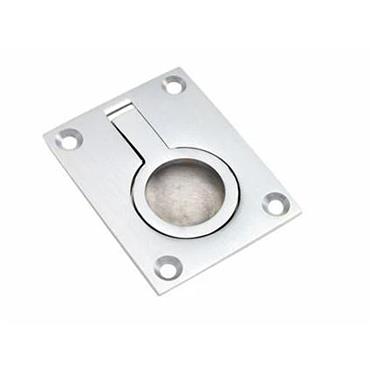 T&S Flush Ring Pull Polished Brass