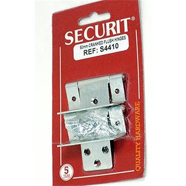 Securit Cranked Flush Hinge 50mm