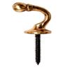 Phonix Brass Tie Back Ball End Hook Small 2Pk