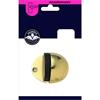 Phonix Brass Door Stop Oval Shielded