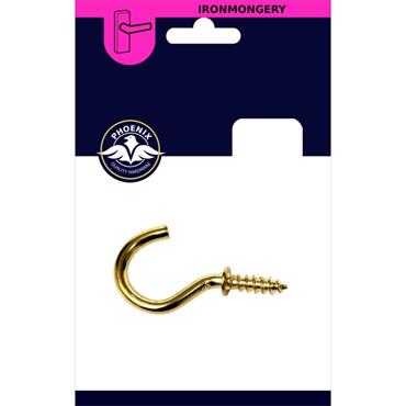 Phonix Cup Hook 1Â½"  4Pk
