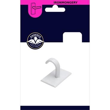 Phonix Self Adhesive Cup Hook White 2Pk