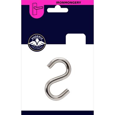 PHX S HOOKS ZINC 5MM (2) 254475