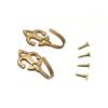 Phonix Brass Fleur De Lys Tie Back Med 2Pk