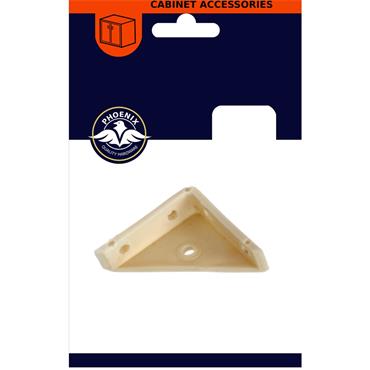 Phonix White Plastic Corner Bracket 4Pack