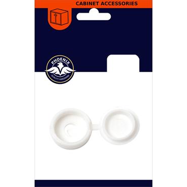 Phonix White Screw Cover & Cap 20 Pack
