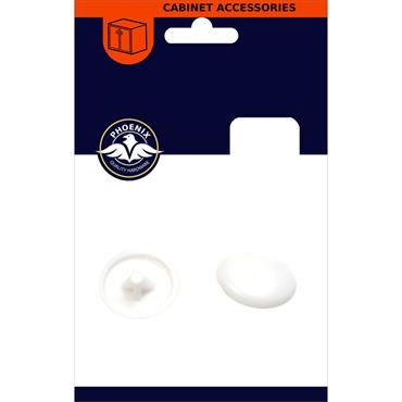 Phonix White Pozi Screw Cover 20 Pack