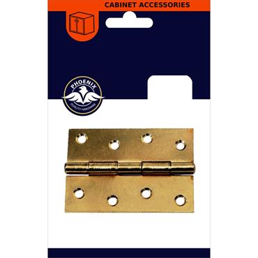 Phonix Brass Butt Hinge 4" 2 Pack